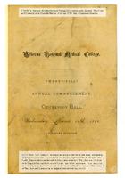 Bellevue Hospital Medical College Annual Commencement 1882