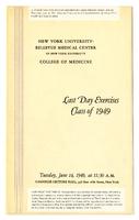 New York University College of Medicine Last Day Exercises, Class of 1949