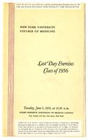 New York University College of Medicine Last Day Exercises, Class of 1956