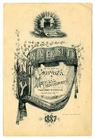University of New York Medical Department 46th Annual Commencement, Academy of Music 1887 