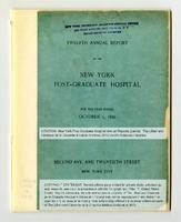 New York Post-Graduate Hospital Annual Report 1896
