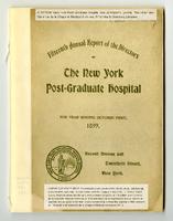 New York Post-Graduate Hospital Annual Report 1899