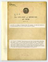 The College of Medicine at War 1943