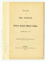Bellevue Hospital Medical College Bylaws of the Faculty 1862