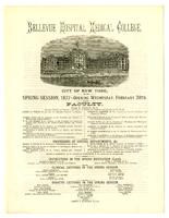 Bellevue Hospital Medical College Spring Session 1877