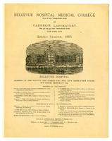 Bellevue Hospital Medical College Spring Session 1885