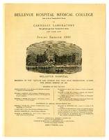 Bellevue Hospital Medical College Spring Session 1886