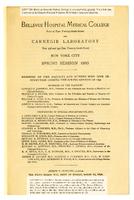 Bellevue Hospital Medical College Spring Session, Carnegie Laboratory 1890