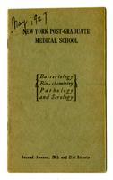 New York Post-Graduate Medical School Announcement 1927