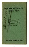 New York Post-Graduate Medical School Announcement 1928