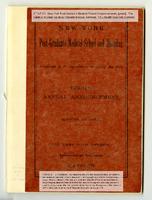 New York Post-Graduate Medical School and Hospital Annual Announcement 1889-1890