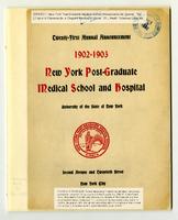 New York Post-Graduate Medical School and Hospital Annual Announcement 1902-1903