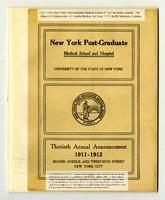 New York Post-Graduate Medical School and Hospital Annual Announcement 1911-1912