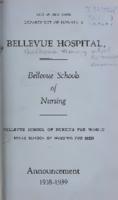 Bellevue Schools of Nursing Announcement 1938-1939