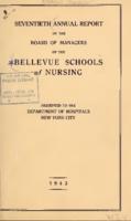 Bellevue Schools of Nursing. 70th Annual Report 1943
