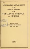 Bellevue Schools of Nursing. 71st Annual Report 1944