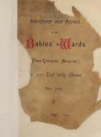 Babies' Wards. New York Post-Graduate Hospital. Annual Report for 1890 