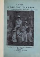 Babies' Wards. New York Post-Graduate Hospital. Annual Report for 1900