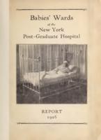 Babies' Wards. New York Post-Graduate Hospital. Annual Report for 1926