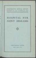 Hospital for Joint Diseases Annual Report, 1925