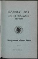 Hospital for Joint Diseases Annual Report, 1938