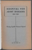 Hospital for Joint Diseases Annual Report, 1944