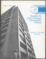 Hospital for Joint Diseases Orthopaedic Institute Annual Report, 1979