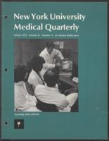 New York University Medical Quarterly (Winter 1972)