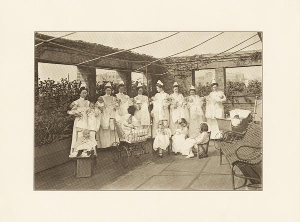 New York Post-Graduate Medical School and Hospital - The Babies' Wards Roof Garden