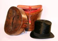 Plug Hat with Leather Travel Case