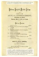 Bellevue Hospital Medical College Annual Commencement 1871