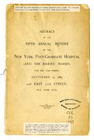 New York Post-Graduate Hospital Annual Report 1889