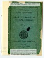 Bellevue Hospital Medical College 27th Annual Announcement 1887-1888