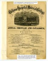 Bellevue Hospital Medical College Annual Circular and Catalogue 1871-1872