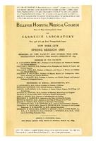 Bellevue Hospital Medical College Spring Session 1893