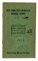New York Post-Graduate Medical School Announcement 1929