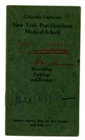 New York Post-Graduate Medical School Announcement 1932