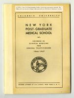 New York Post-Graduate Medical School Announcement 1946-1947