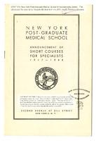 New York Post-Graduate Medical School Announcement 1947-1948