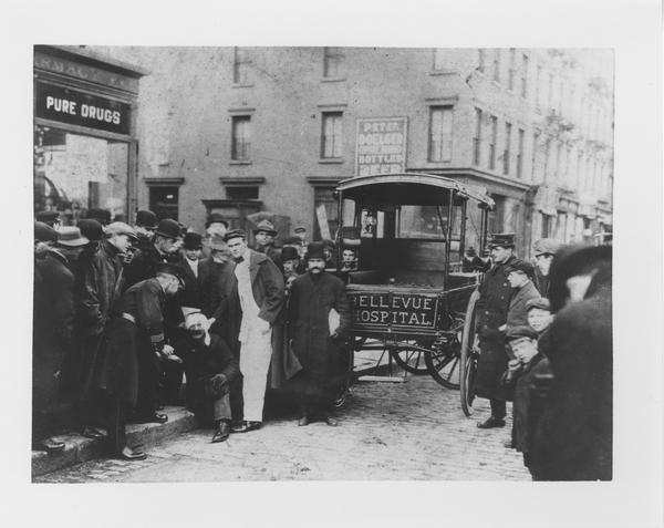 Street scene - Ambulance at Accident Scene