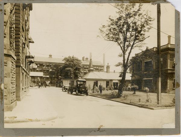 Bellevue Hospital - View of Courtyard and Entrance