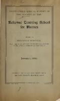 Bellevue Hospital. Training School for Nurses. 33rd Annual Report 1905