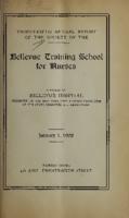 Bellevue Hospital. Training School for Nurses. 35th Annual Report 1907