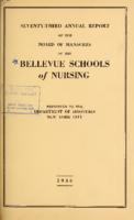 Bellevue Schools of Nursing. 73rd Annual Report 1946