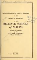 Bellevue Schools of Nursing. 77th Annual Report 1950