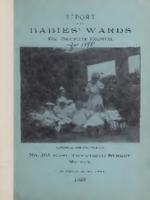 Babies' Wards. New York Post-Graduate Hospital. Annual Report for 1898