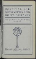 Hospital for Joint Diseases Annual Report, 1908