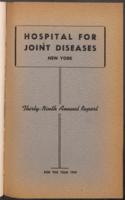 Hospital for Joint Diseases Annual Report, 1945
