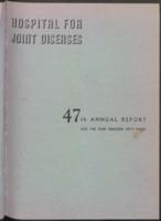 Hospital for Joint Diseases Annual Report, 1953