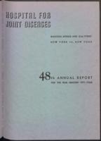 Hospital for Joint Diseases Annual Report, 1954